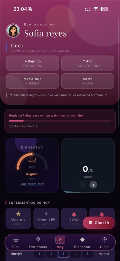 Pantalla Hoy de HerAI